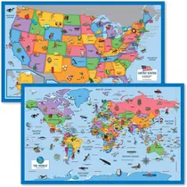 Mapa De Palace Learning De Estados Unidos Y Del Mundo, Lamin