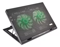 Suporte Para Notebook Com Cooler Warrior Gamer Led Verde