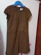 Vestido Zara Nena De Gamuza 