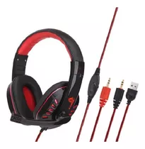 Auriculares Gamer X-lion Red/black Hp-600 Microfono 3.5m