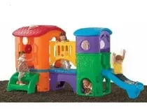 Juego Infantil Exterior  2 Resbaladeros Casa Club Oferta