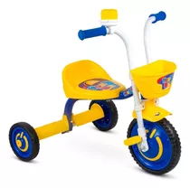 Motoquinha Triciclo 3 Rodas Meninos You 3 Boy Buzina Nathor Cor Amarelo