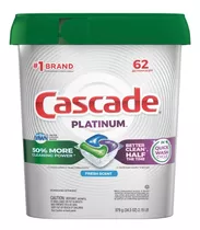 Detergente Lavavajillas Cascade Platinum Actions Fresh 62un