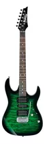 Guitarra Eléctrica Ibanez Rg Gio Grx70qa De Álamo Transparent Emerald Burst Con Diapasón De Amaranto