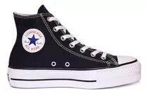 Zapatillas Converse All Star Chuck Taylor Platform High Top Color Negro/blanco - Adulto 4 Us
