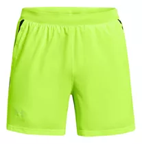 Short Running Ua Launch Run 5  Verde Limón Hombre