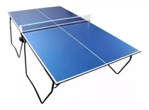 Mesa De Ping Pong Piramydes Global Profesional Plegable Fabricada En Melamina Color Azul