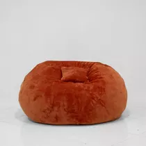 Puff Grande Terciopelo Peluche / La Casa Del Puff