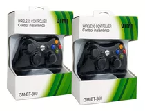 Paquete 2 Piezas Control Gamepad Inalambrico Para Xbox 360