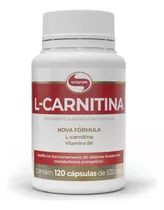 L-carnitina - 120 Cápsulas De 500 Mg - Vitafor