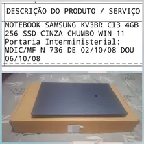 Notebook Samsung,  Semi Novo .