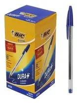 Caneta Bic Azul Esferográfica Cristal Com 50 Unidades Caixa Cor Do Exterior Transparente