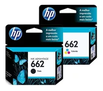 Cartucho Hp 662 Original Preto E Colorido - Revenda Oficial