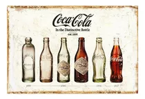 Placa Poster Vintage Metal 29 X20cms Aviso Coca Cola