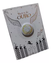 Cartão Harry Potter Pomo De Ouro Quadribol Cartão Com Boton