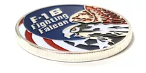 Moneda Militar, F-16 Fighting Falcon, Plateada