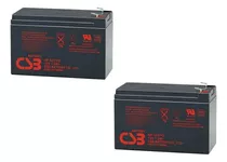 Kit 2 Baterias 7.2ah Csb Nobreak Alarmes Cerca Elétrica Sms