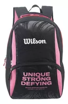 Mochila Wilson Mujer Urbana Deportes Gym Porta Notebook Color Negro