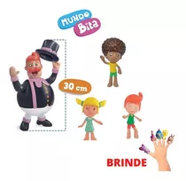 Boneco Vinil Mundo Bita, Lila, Dan, Tito Grande 30cm +brinde