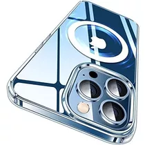 Carcasa Para iPhone 12 Pro Max Case Transparente Compat Mags