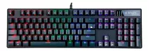 Teclado Gamer Bright Gtc560 Qwerty Inglês Us Cor Preto Com Luz 8 Cores