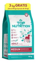 Alimento Top Nutrition Super Premium Para Perro Adulto De Raza Mediana Sabor Mix En Bolsa De 18 kg