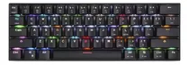 Teclado Gamer Bluetooth Motospeed Ck62 Qwerty Outemu Blue Inglês Us Cor Preto Com Luz Rgb