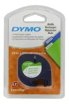 Cinta Papel Dymo 10697 Autoadhesiva Letratag Blanca Pack 2