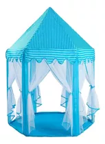 Carpa Castillo Tul Princesas Infantil Color Celeste