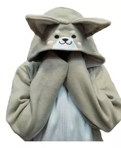 Kigurumi Shiba Inu Perro Onesie Pijama Enterizo Furry Polar