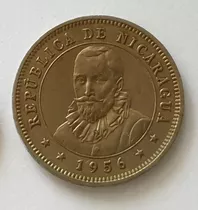 Nicaragua 25 Centavos 1956 Nueva Monedas Mundiales