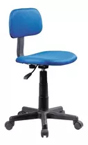 Silla Pc  A Gas Sin Brazo Pp Malla Azul