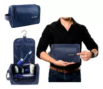 Necessaire Masculina Executivo Com Cabide P/ Trabalho Viagem Cor Azul