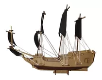 Quebra Cabeça 3d Navio Pirata  Mdf