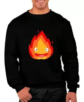 Poleron Cuello Redondo Anime Calcifer Moda Unisex