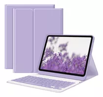 Funda + Teclado Compatible iPad 11 Sin Ñ Violeta Refabricado