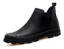 Hombres Zapatos Casual Cuero De Lujo Botas Chelsea Trabajo