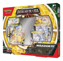 Jogo De Cartas Colecionáveis Box Carta Jogo Pokémon Batalha De Liga Miraidon Ex Tcg Copag X Unidade De 1 Mazo Con 60 Cartas