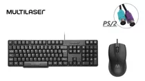 Combo Teclado E Mouse Ps2 Basico Conector Antigo Cabo Ps/2