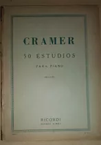 Partitura 50 Estudios Para Piano J. B. C. Cramer Junio 1955