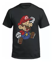 Remeras Super Mario Bros Talle 4 A 16 Unisex - Algodón