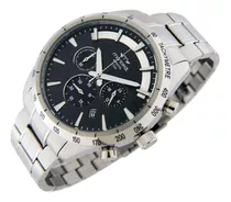 Reloj Montreal Hombre Ml1005 Crono 100%acero Mecanismo Seiko