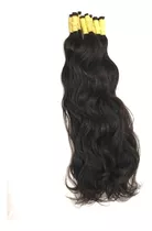 Cabelo Humano Natural Mega Ondulado 70/75 Cm - 100gr Cor Castanho