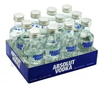 Kit 12 Un Mini Vodka Absolut Original E Lacrado Natural 50ml