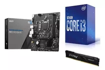 Combo Actualización Pc Intel I3 10105 + Msi Pro H510mb + 8gb