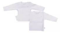  Set 2 Pzas Camiseta New Born Blanco Pillin (prw100bco)