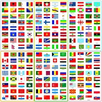 960 Piezas Pegatinas De Bandera Del Mundo Pegatinas De ...