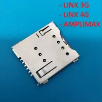 6un Leitor Conector Slot Chip Sim Card 3g/4g Elsys Amplimax 