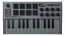 Teclado Controlador Midi Akai Mpk Mini Mk3 Grey Edition