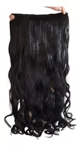 Cabelo Aplique Tic Tac Ondulado 70cm - 100% Orgânico 150gr Cor Preto #1